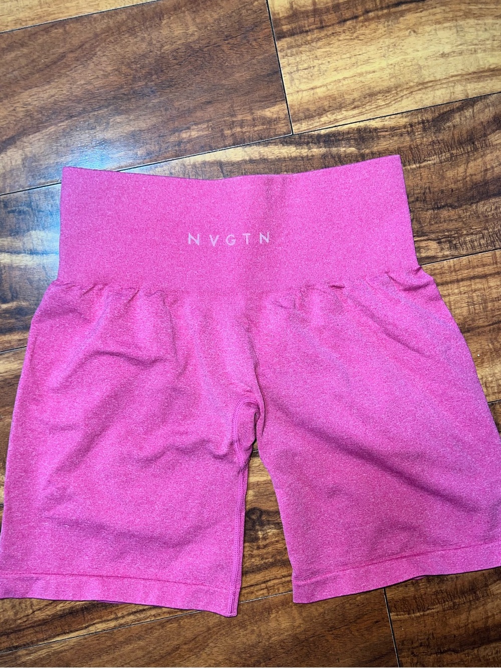 NVGTN Women's High-Rise Hot Pink Bike Shorts